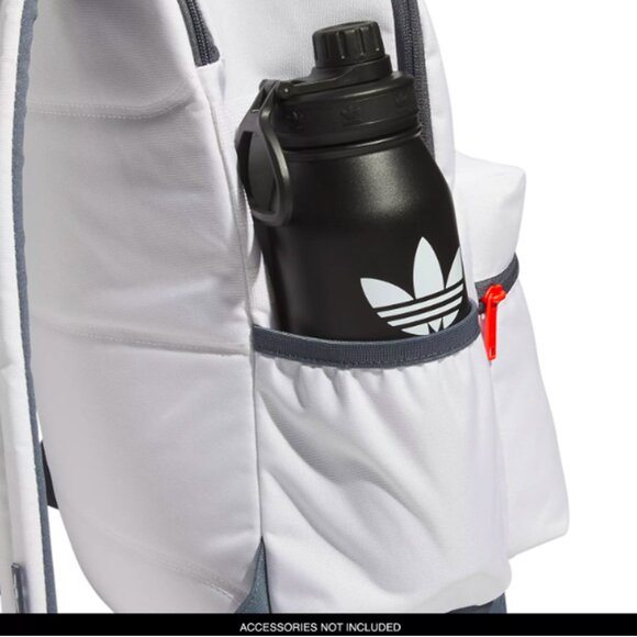 adidas Originals National White & Onyx Grey Backpack | Zumiez Adidas Backpack White & Onyx Grey New With Tags